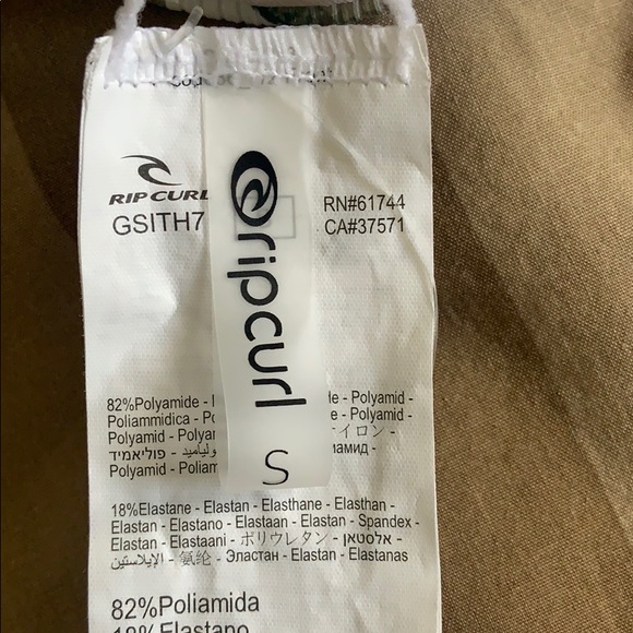 BRAND NEW NEVER WORN!! Green Rip curl bikini top - Picture 3 of 5